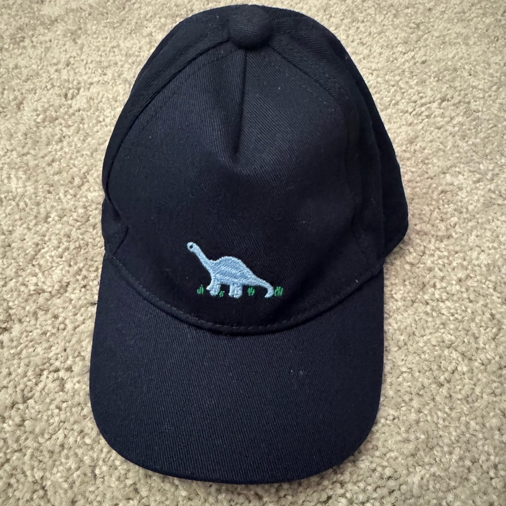 Janie and Jack Baby Dinosaur Cap, Blue, 0-3 Months